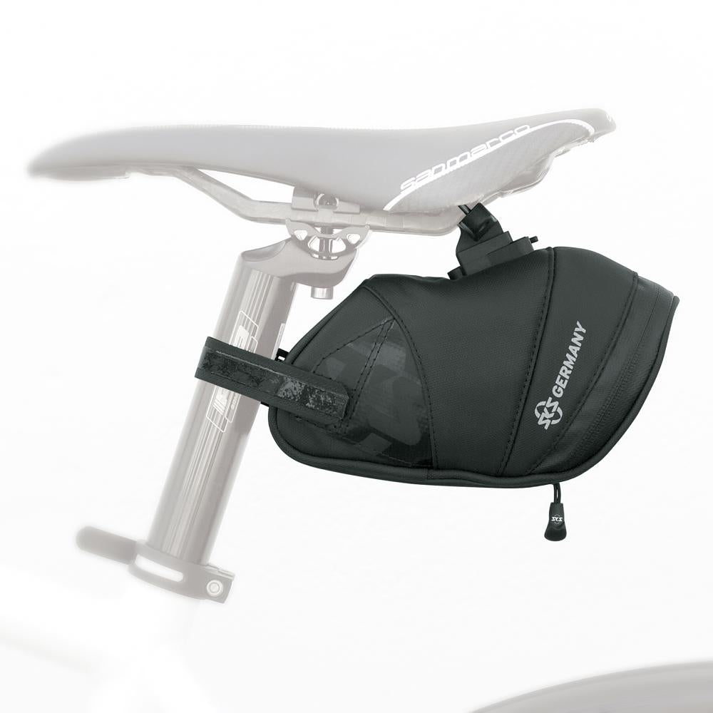SKS Satteltasche Explorer Click 800 schwarz  Wasserdicht, robuste Befestigung, 800 ml Volumen, reflektierende Elemente, ideal für Bikepacking und Touren