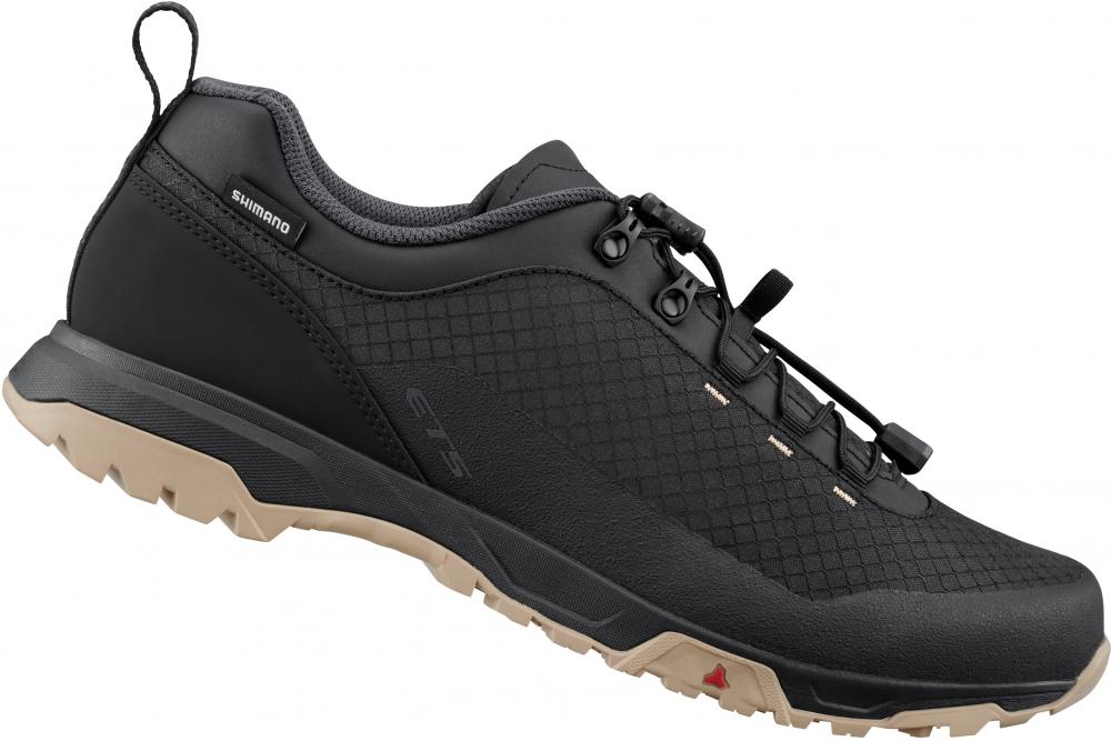 SHIMANO Fahrradschuhe ET501 Herren/Damen MTB Flatpedal Größe 48 Schwarz