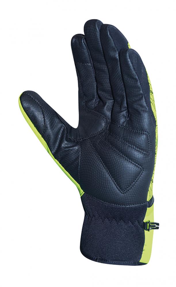 CHIBA Express+ - Radhandschuhe neongelb XXL mit Regenüberzug und Gelpolster