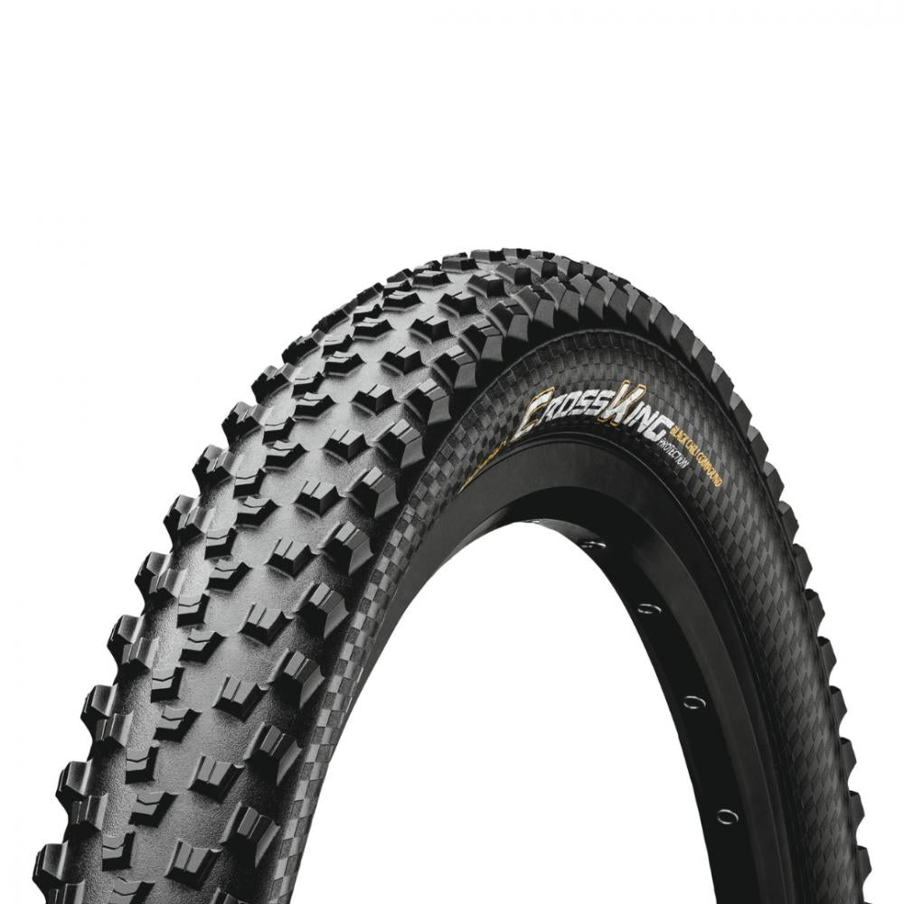 Continental Cross King MTB Reifen 27.5x2.80" 70-584 schwarz faltbar TLR E-25 mit Stollenprofil auf Felge.