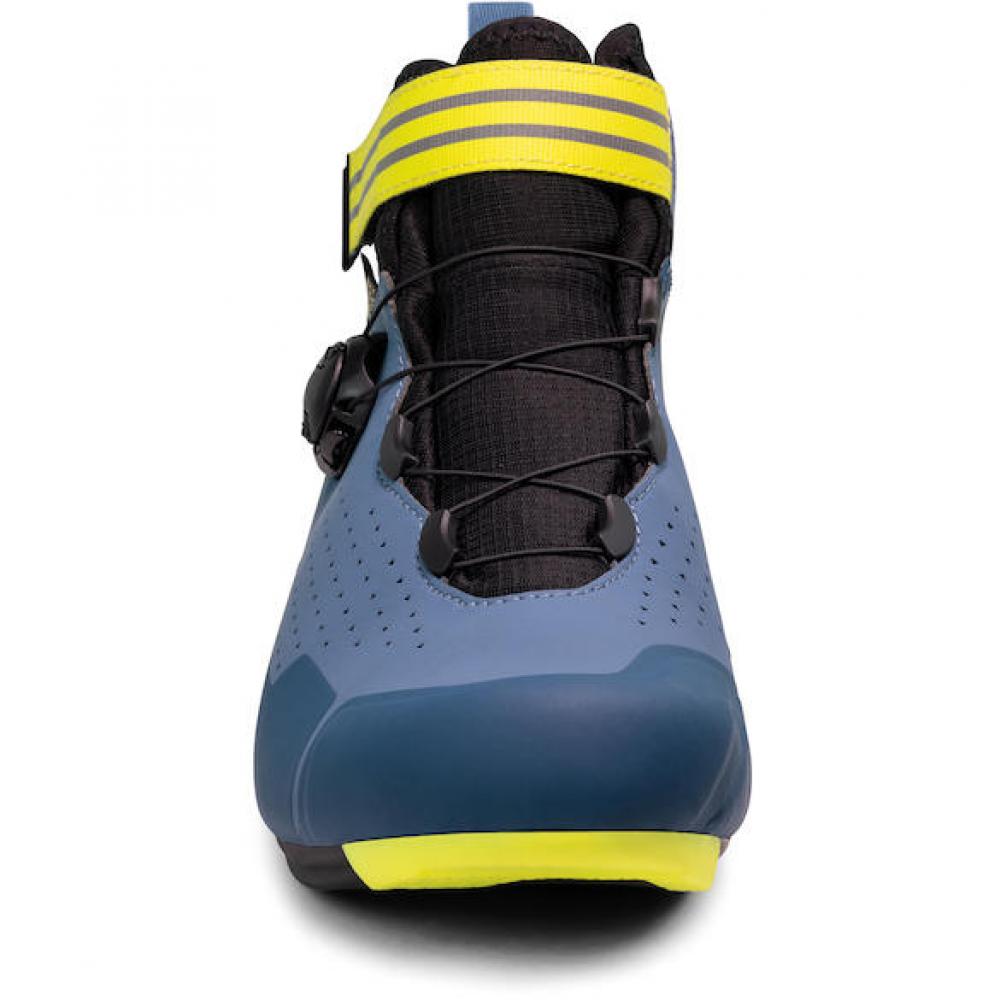 Sidi ROAD Nix navy/yellow fluo 41 Blau/neongelb - warmer Rennradschuh mit Carbon-Sohle