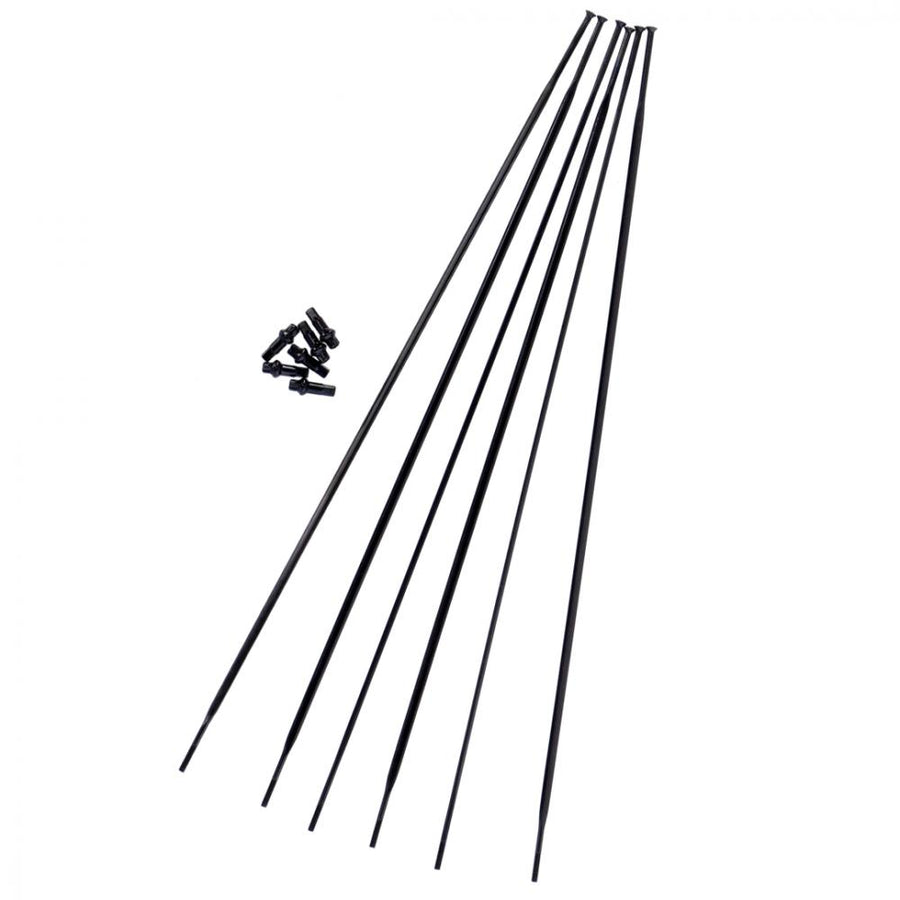 DT Swiss Speichenkit für HG 1800 SPLINE 27,5"/29" in Schwarz für zuverlässigen Fahrrad-Laufradservice.