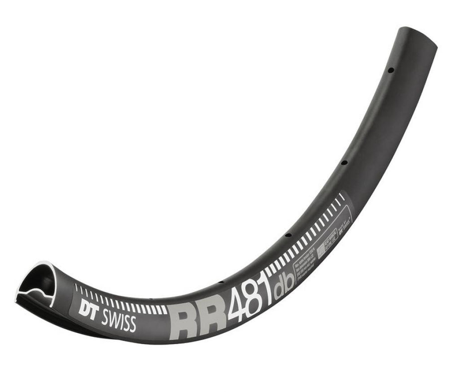 DT Swiss Felge RR 481 Disc 28"/700C 24 Loch Schwarz - robuste Gravel- und Bikepacking-Felge