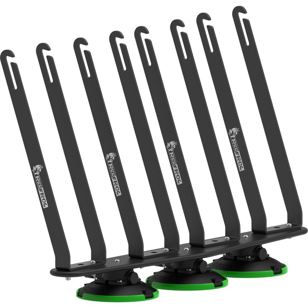 TreeFrog Laufradhalter L4 535 x 150 mm Schwarz - sicherer Transport von bis zu 4 Laufrädern