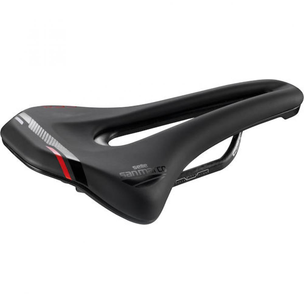Selle San Marco Sattel Ground Carbon FX 140 x 255 mm Schwarz - leichter MTB-Performance-Sattel