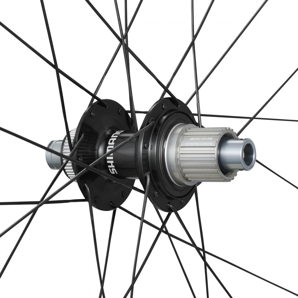 SHIMANO Laufradsatz GRX WH-RX880 700C MICRO SPLINE Laufradsatz 24 Loch Center-Lock 100x12 mm