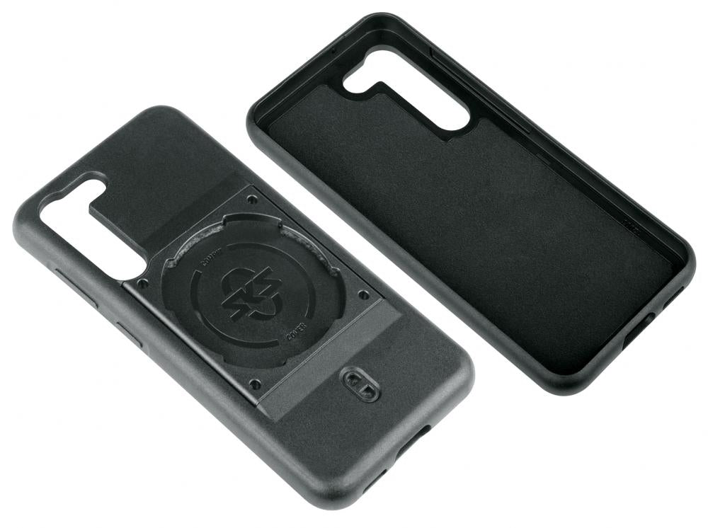 SKS COMPIT Cover für Samsung Galaxy S23: Stoßdämpfende 2-Komponenten-Hülle mit spezieller Befestigung für COMPIT-Halterung, kompatibel mit Wireless Charging