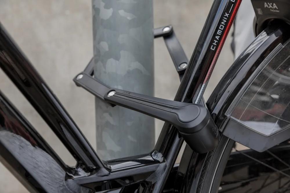 AXA Faltschloss Fold 85 - 850 mm Fahrradschloss mit Sicherheitsstufe 8/15 - Schwarz