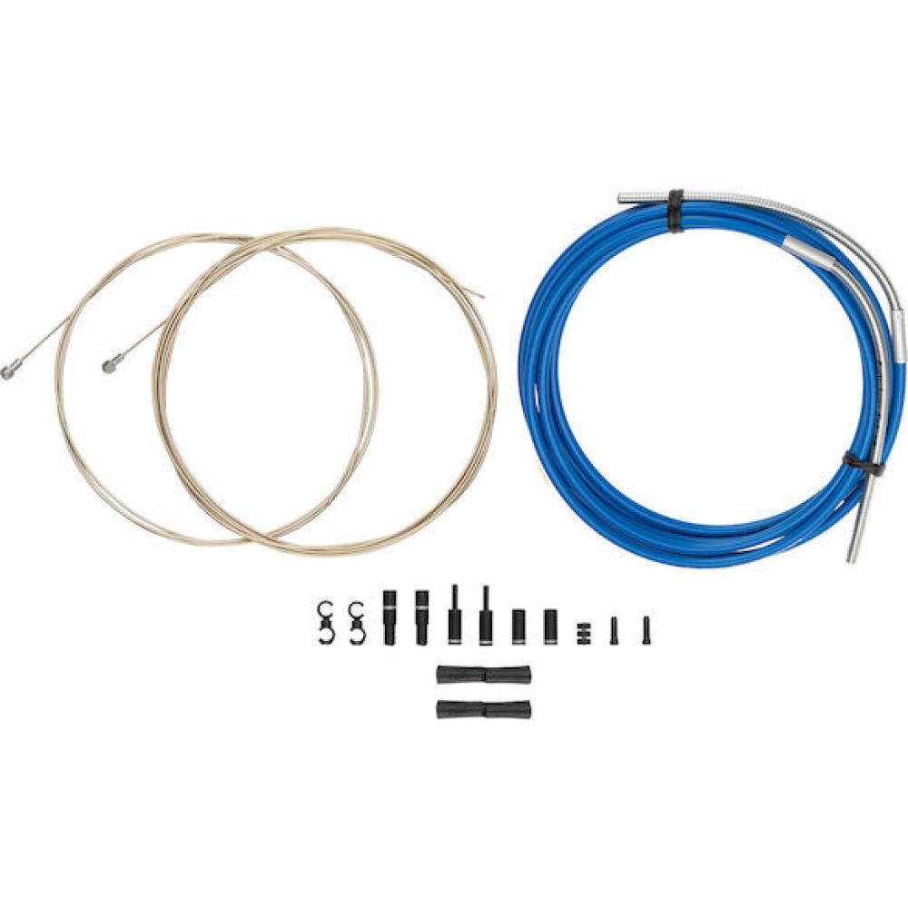 Jagwire Road Pro Bremszugset SID-Blau - Rennrad Bremsperformance Upgrade