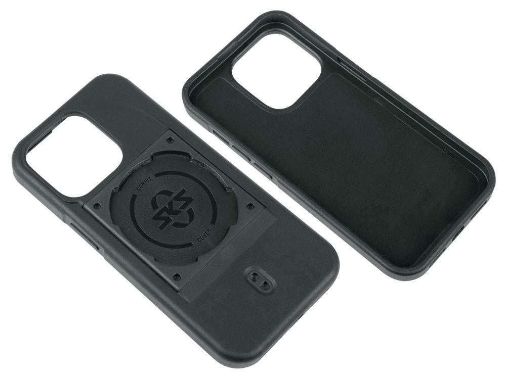 SKS GERMANY COMPIT Cover für iPhone 14 Pro: Stoßdämpfende 2-Komponenten-Hülle mit spezieller Befestigungsvorrichtung für sichere Montage am COMPIT-System