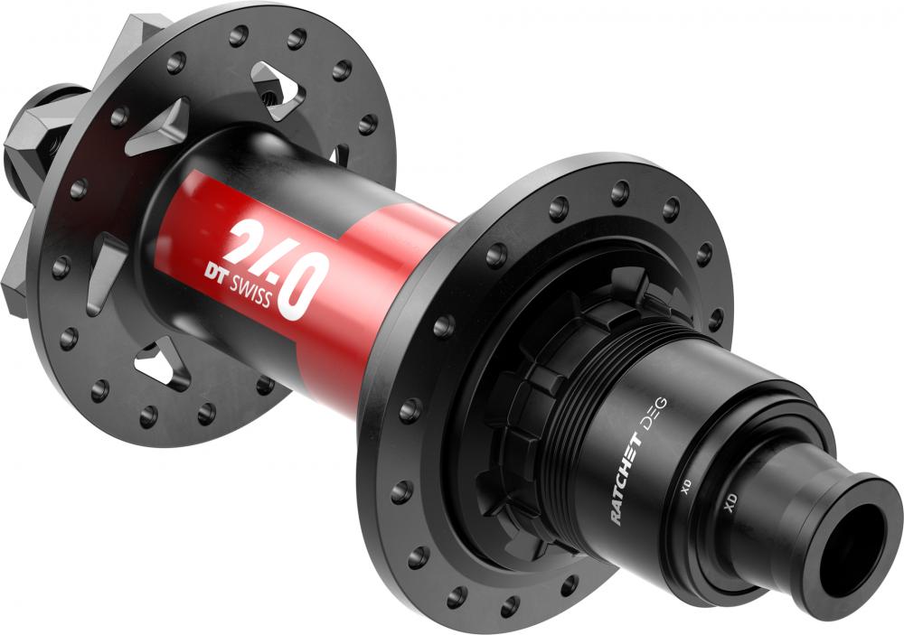 DT Swiss MTB Hinterradnabe 240 DEG Classic schwarz 32 Loch für maximale Kraftübertragung.
