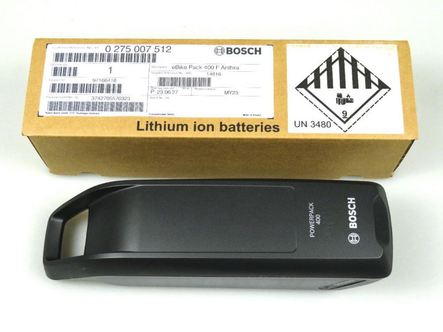 Bosch PowerPack 400 Frame anthrazit (BBS265) - leistungsstarker E?Bike-Rahmenakku