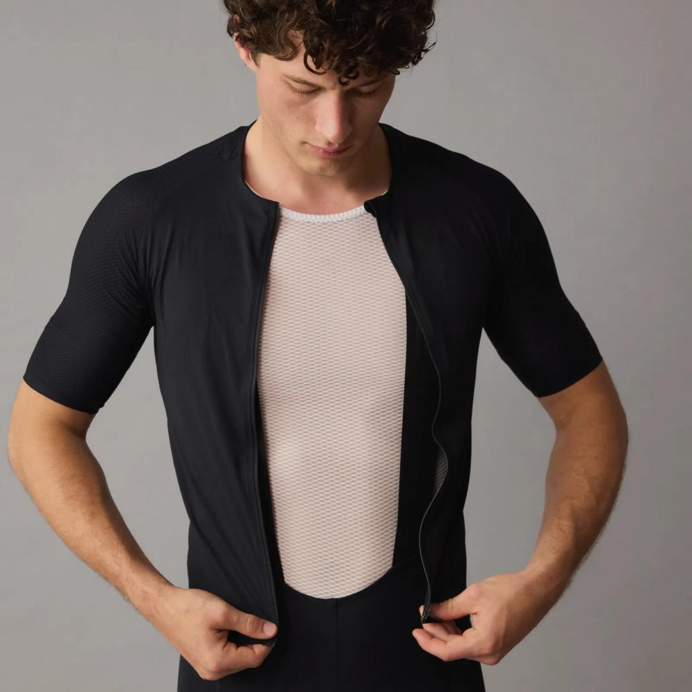 SQLab SQ-Jersey ONE12 XL: Leichtes - atmungsaktives Rennradtrikot mit 4-Wege-Stretch nahtfreiem Kragen geklebten Abschlüssen Rückentaschen und wasserdichter Reißverschlusstasche