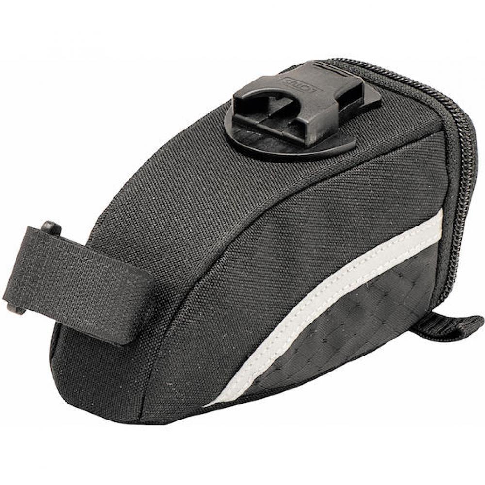 Procraft Satteltasche Mini II 0,5 l Schwarz - kompakt & wasserabweisend mit Riemenbefestigung