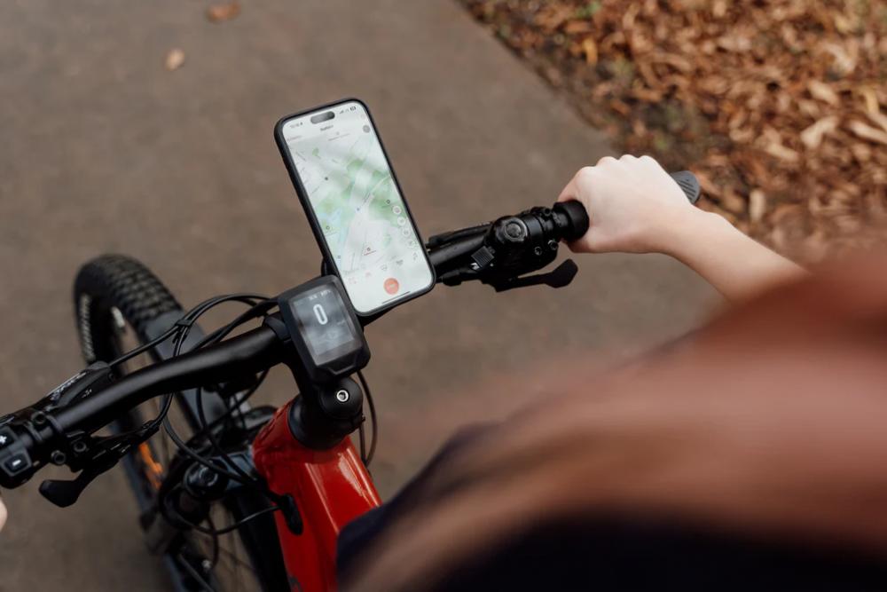 FESCHD Smartphonehalter Bike Bundle schwarz Handy-Halterung & Adapterplatte am Fahrradlenker mit Navigation.