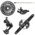 SRAM Eagle 90 T-Type MTB Schaltgruppe: Kurbel 165mm, Kassette, Kette, Schaltwerk, Schalthebel. Robuste Transmission.