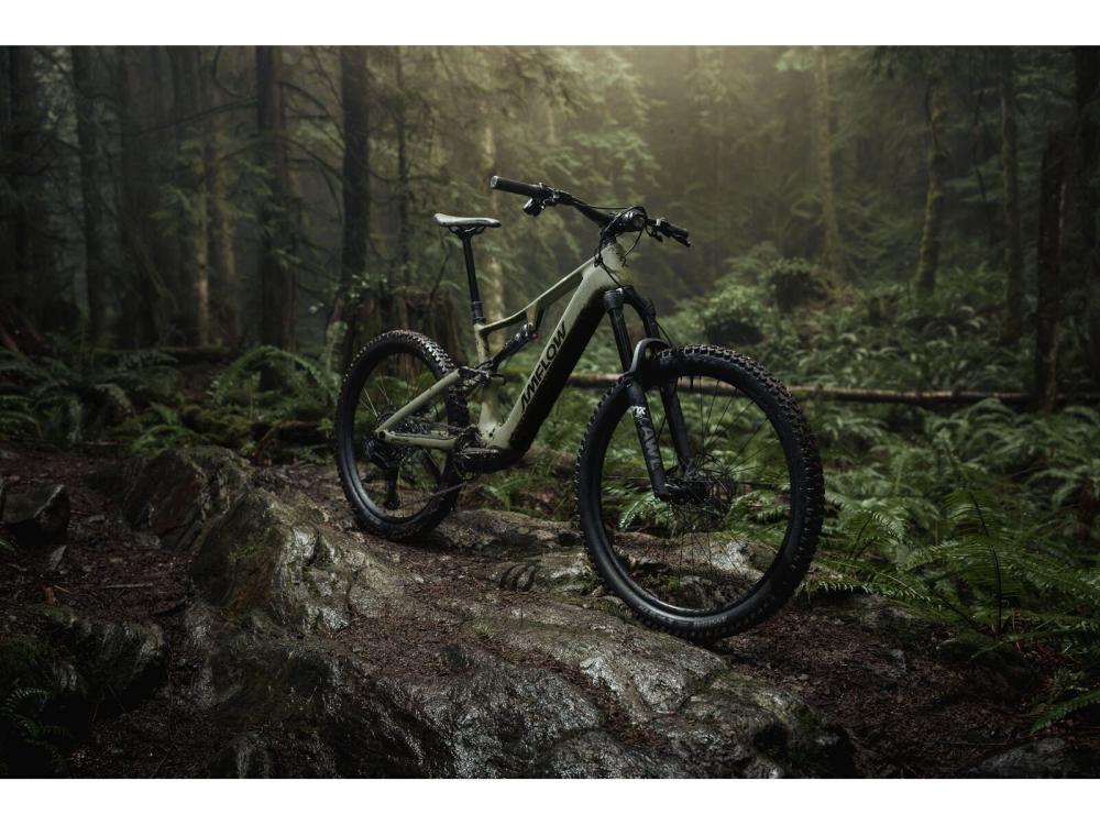 Amflow PR Carbon E-Fully Größe M 40,5 cm - Avinox M2 - 800 Wh - SRAM Eagle Transmission - Moosgrün