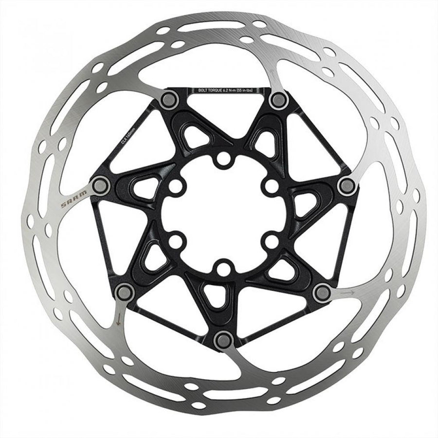 SRAM Bremsscheibe Centerline X Rounded, zweiteilig 6-Loch, titan Schrauben / 160 mm