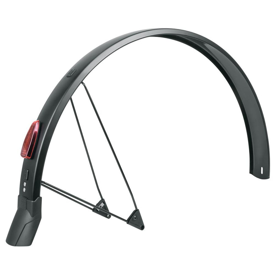 SKS Urban Arrow A65R 26\" Hinterradschutzblech, speziell für Urban Arrow Cargobikes, 65 mm Spurbreite, 1200 mm Länge, mattschwarz, Kunststoff, V-Adapter mit ESC-Sicherheitssystem