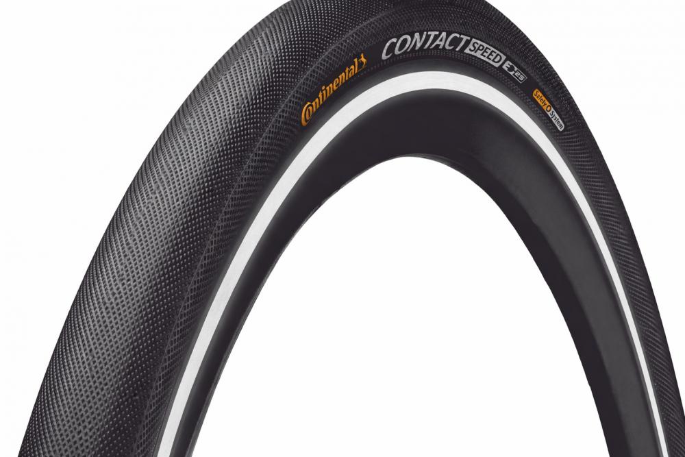Continental Reifen Conti Contact Speed Reflex 28 Zoll 37-622 schwarz mit Skin Reflex E-25 und Reflexstreifen.
