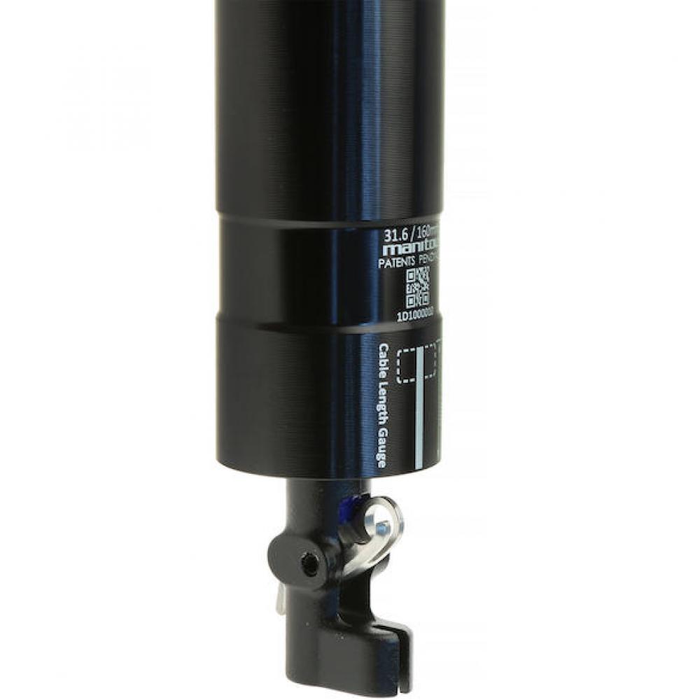 Manitou Vario-Sattelstütze Jack 30,9 mm Schwarz - zuverlässige Dropper-Stütze mit Hydraulikkartusche