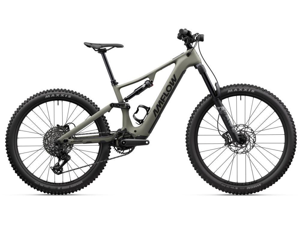 Amflow PR Carbon E-Fully Größe M 40,5 cm - Avinox M2 - 800 Wh - SRAM Eagle Transmission - Moosgrün