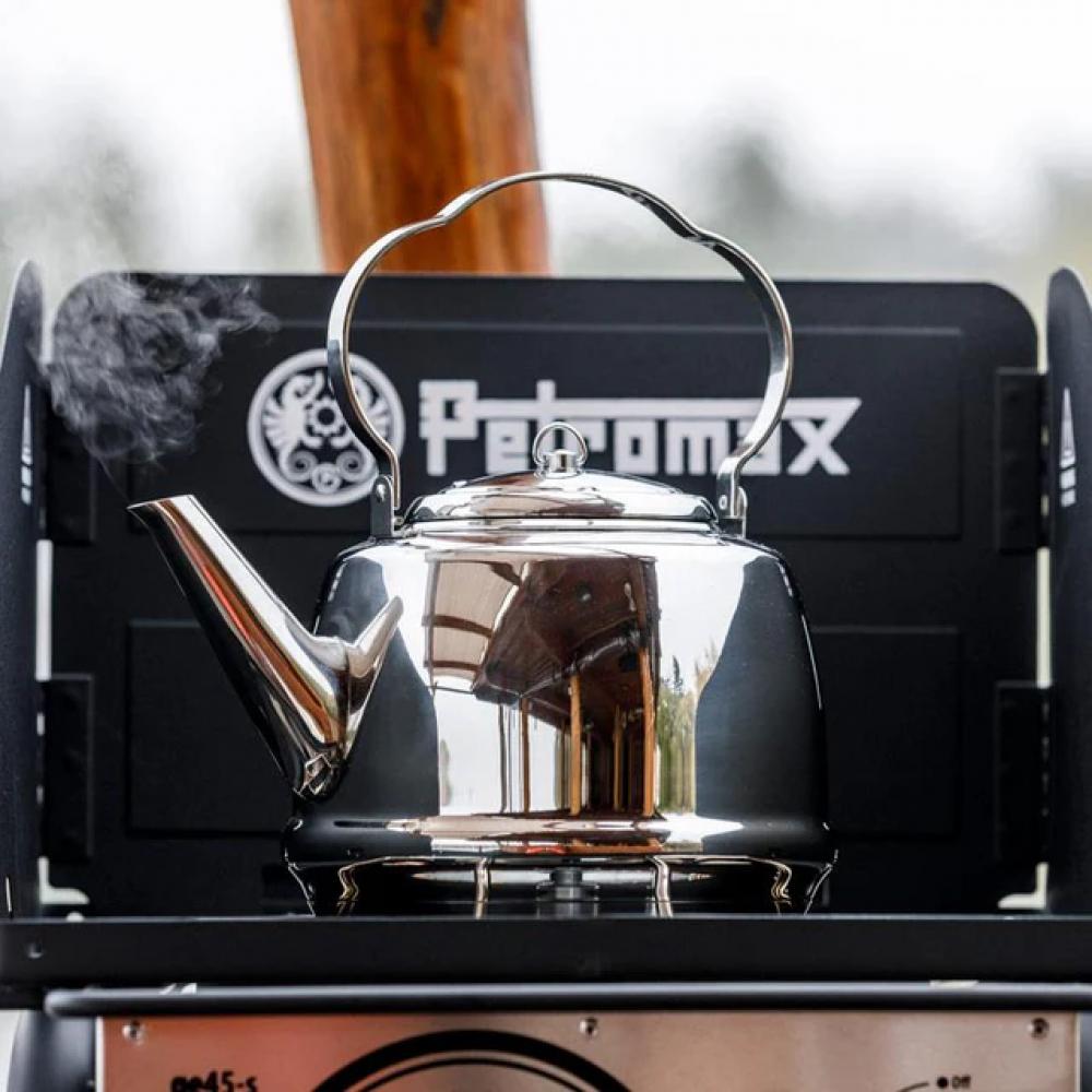 Petromax Teekessel TK1 Edelstahl 1,5 Liter  ideal für Outdoor, Camping und Zuhause, geeignet für offenes Feuer und alle Herdarten