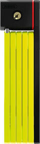 ABUS Faltschloss Bordo uGrip 5700/80 SH lime - 80 cm, Sicherheitslevel 7, 5 mm Stahlstäbe, inkl. Halterung, Schlüsselverschluss, Made in Germany