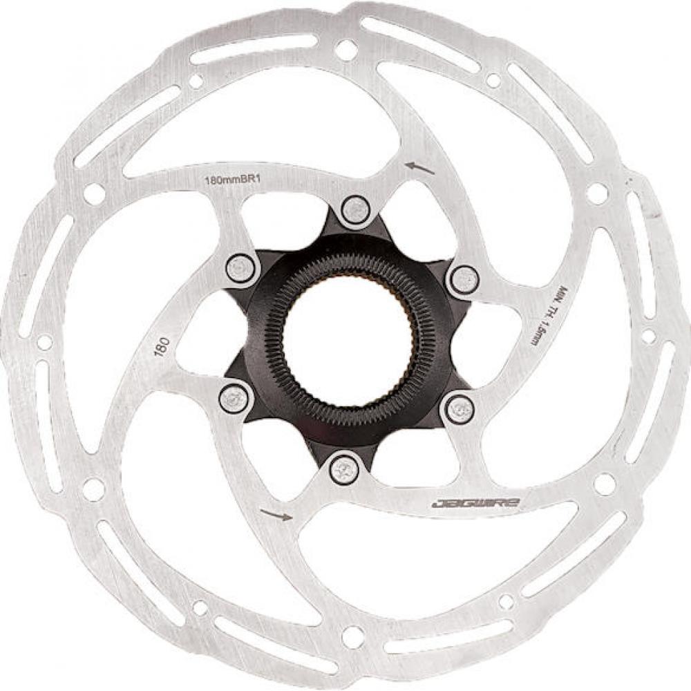 Jagwire Bremsscheibe Basics BR1 Centerlock 160 mm Silber - zuverlässige Bremsleistung