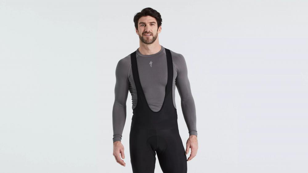 SEAMLESS BASELAYER LS MEN GRY L/XL - Nahtlose Funktionsunterwäsche Langarm Herren Grau - Bekleidung