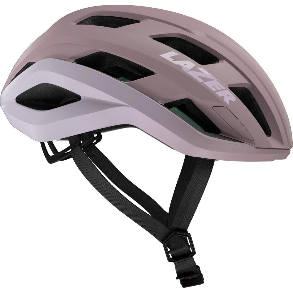 LAZER Helm Strada KinetiCore Road Matte Lila Pink (L) - sicherer, komfortabler Rennradhelm