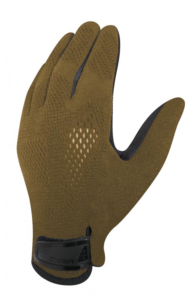 CHIBA Viper - Radhandschuhe olive XS mit Poron-Gelpolster & Touchfunktion