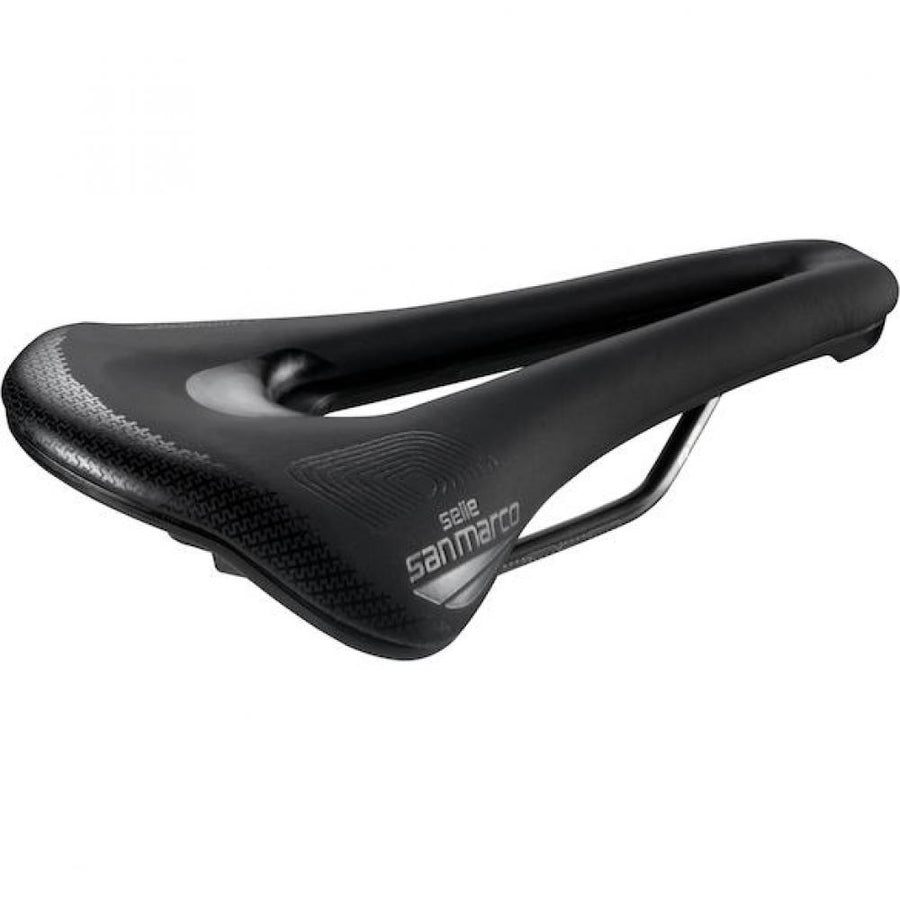 Selle San Marco Sattel Shortfit 2.0 Supercomfort Racing 140 x 255 mm Schwarz - maximaler Rennkomfort
