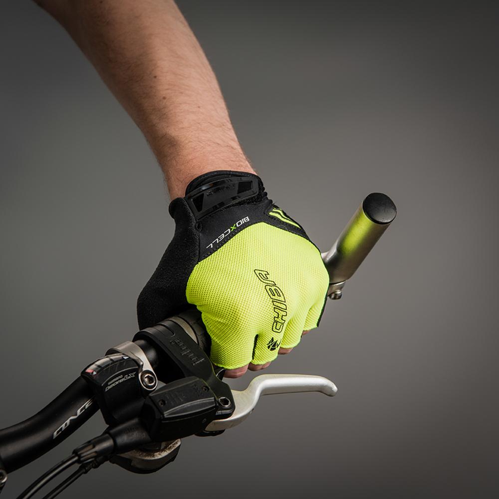 CHIBA BioXCell Air - Radhandschuhe neongelb XXL mit BioXCell Gelpolsterung