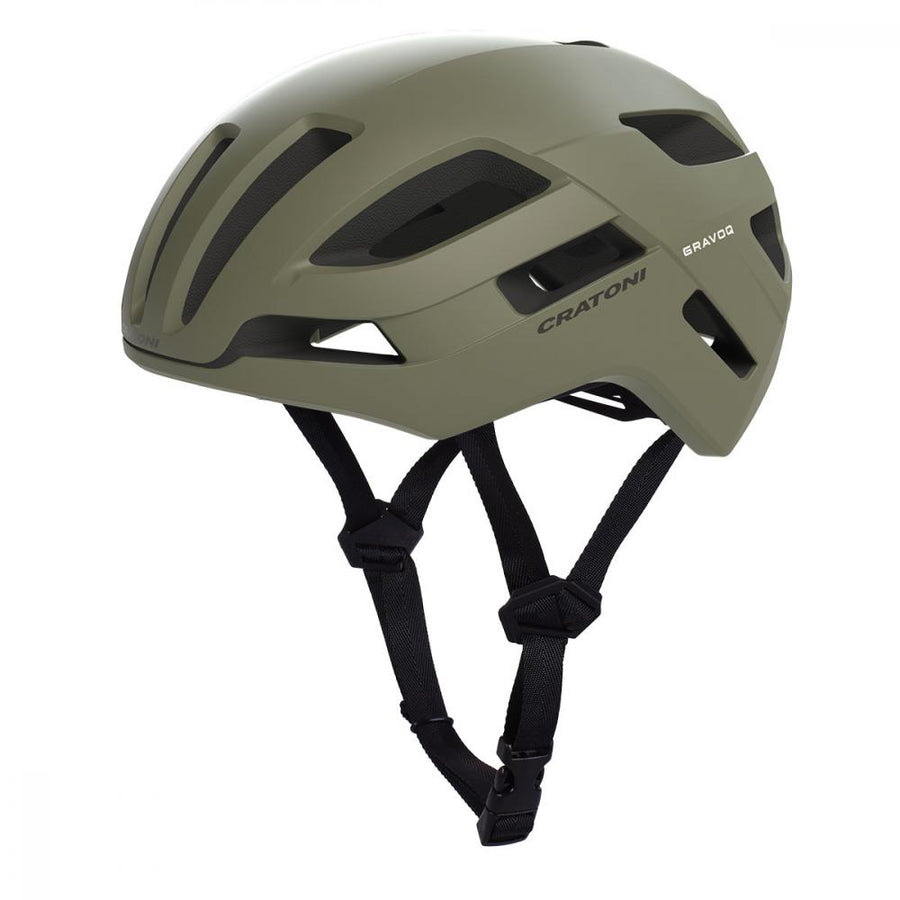 Cratoni Gravoq Fahrradhelm, khaki matt, Gr. S/M (54-58cm), 17 Belüftungsöffnungen, 360° Anpassung, leicht, reflektierend, ideal für Gravel & Trail