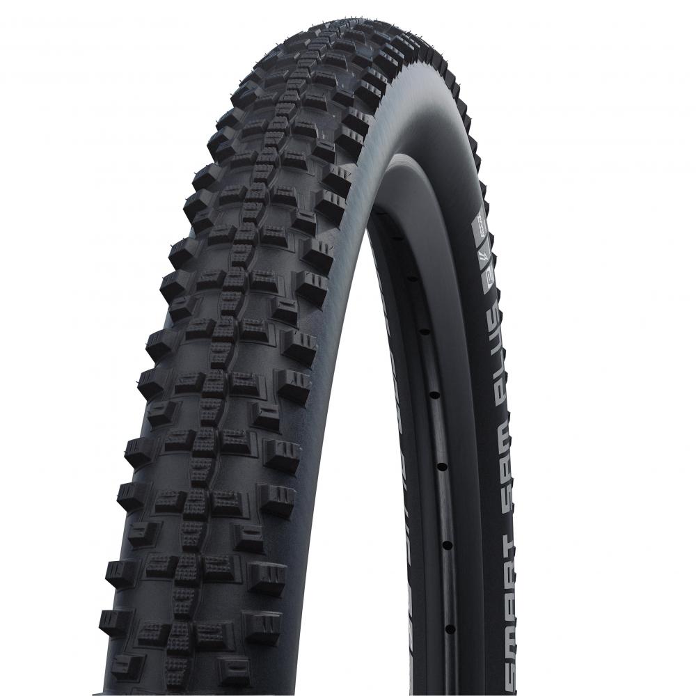 Schwalbe Smart Sam Plus Drahtreifen 28x1.60 (42-622) E-25 mit Stollenprofil auf Felge.