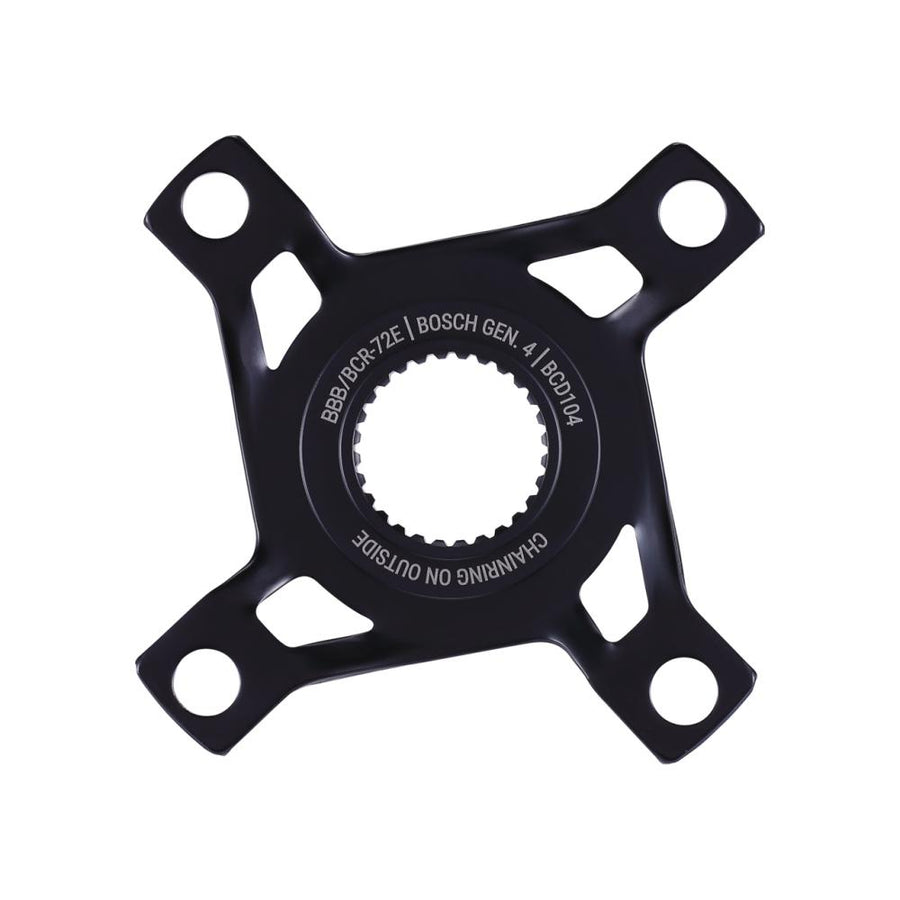 BBB Cycling BBB crank spider E-bikeMount 104 Schwarz - stabiler Kettenblatt-Spider für Bosch Gen4