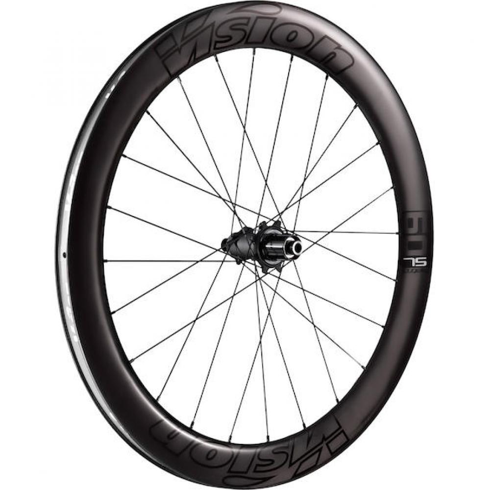 Vision Laufradsatz Metron 60 SL Disc 622x21x60 mm Schwarz - vielseitiger Aero-Carbon-Laufradsatz