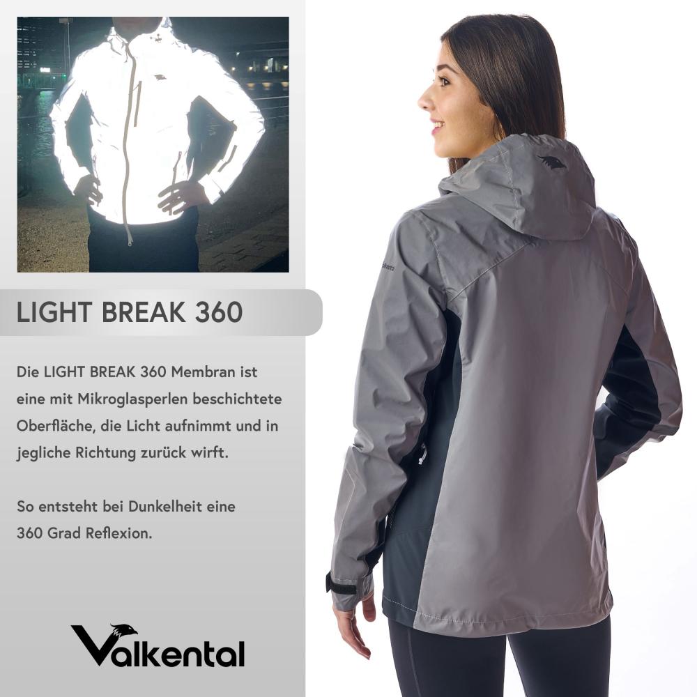 Valkental Damenjacke Softshell XS grau