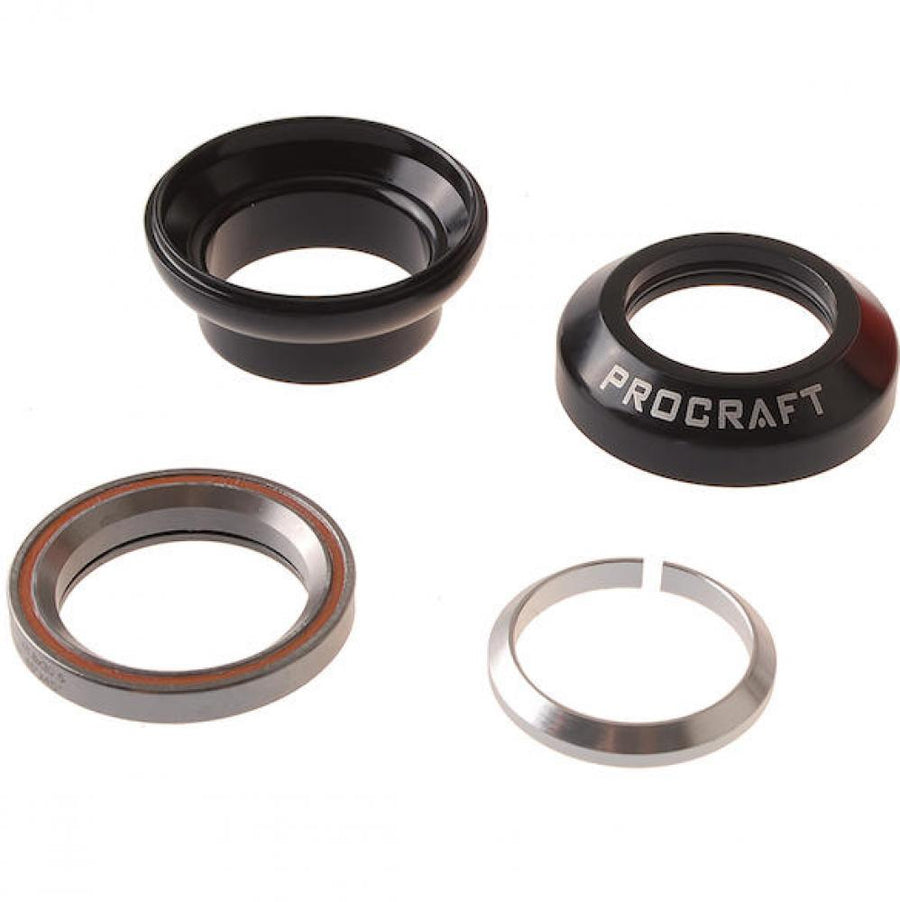 Procraft Steuersatz STO 1 1/8" Schwarz - präzise Lenkung für klassische Gabelschäfte