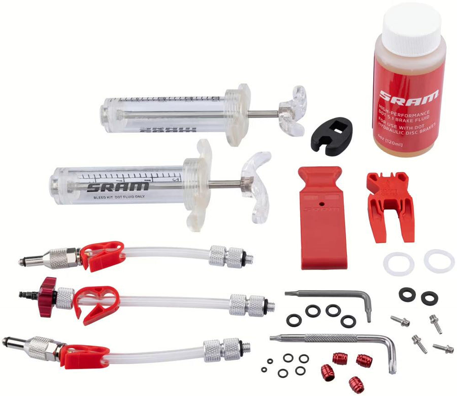SRAM Entlüftungskit Professional inkl. DOT 5.1 Bremsflüssigkeit - Präzises, sauberes Bremsenservice