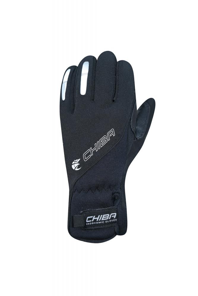 CHIBA Warm Winter - wasserdichte Winter-Radhandschuhe schwarz XL mit Gelpolsterung