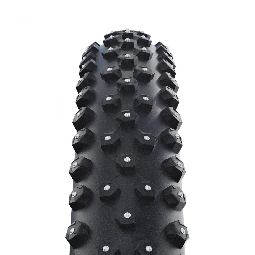 Schwalbe Drahtreifen ICE SPIKER PRO Performance 28x2,6 Zoll (65-622) Schwarz - maximaler Grip auf Eis und Schnee