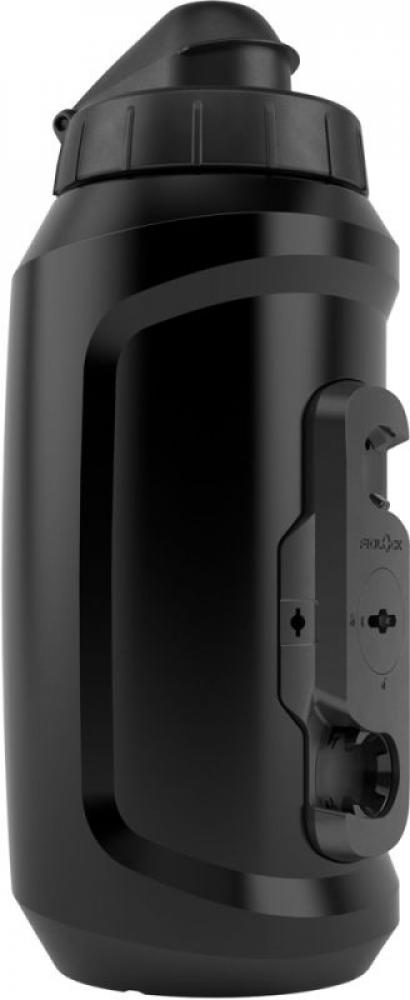 FIDLOCK TWIST Bottle 750 Compact + Bike Base, 750 ml, schwarz, magnet-mechanisches Flaschenhaltersystem, BPA-frei, inklusive Schutzkappe, ideal für enge Rahmengeometrien