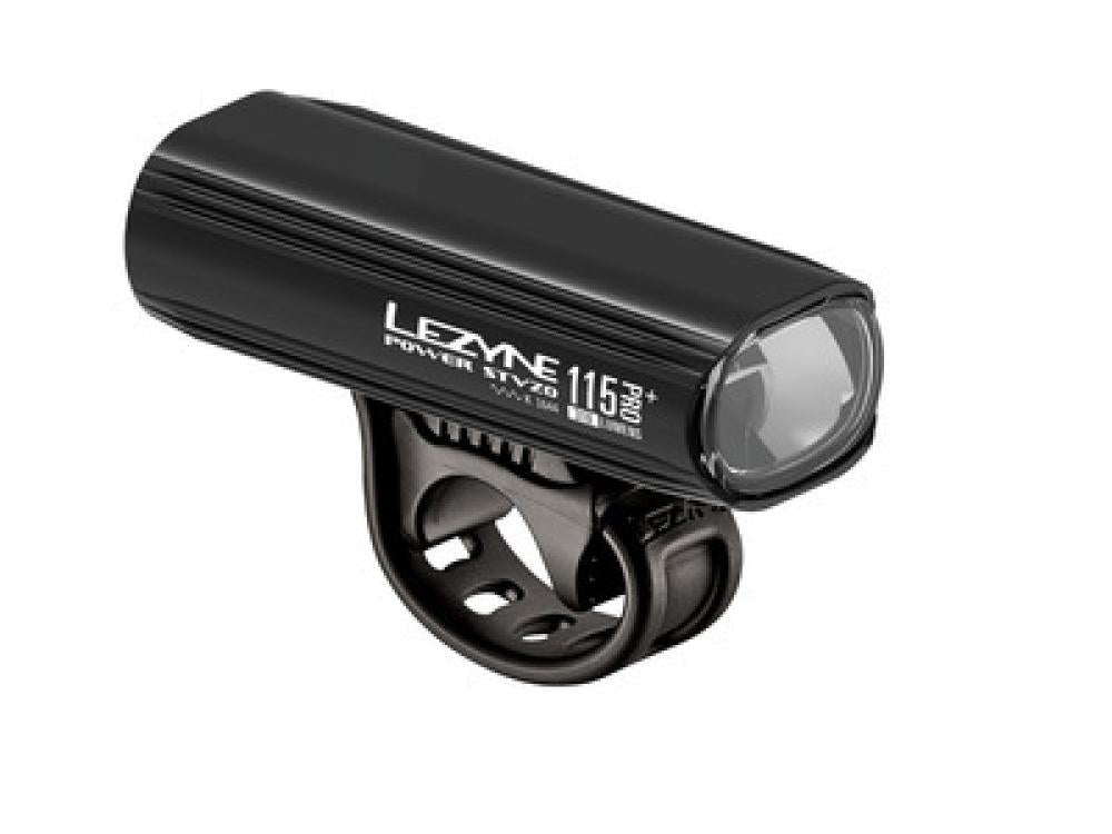 Lezyne Front Scheinwerfer LED weiß Power Pro 115 3 Modi StVZO Akku schwarz glänzend