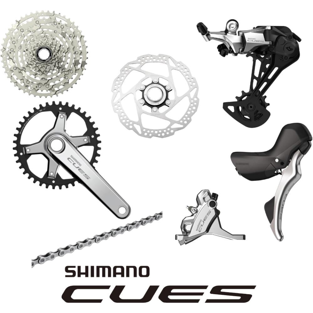SHIMANO Gruppe CUES Silver Edition 10 Silver - komplette 10-fach Schalt- und Bremsgruppe