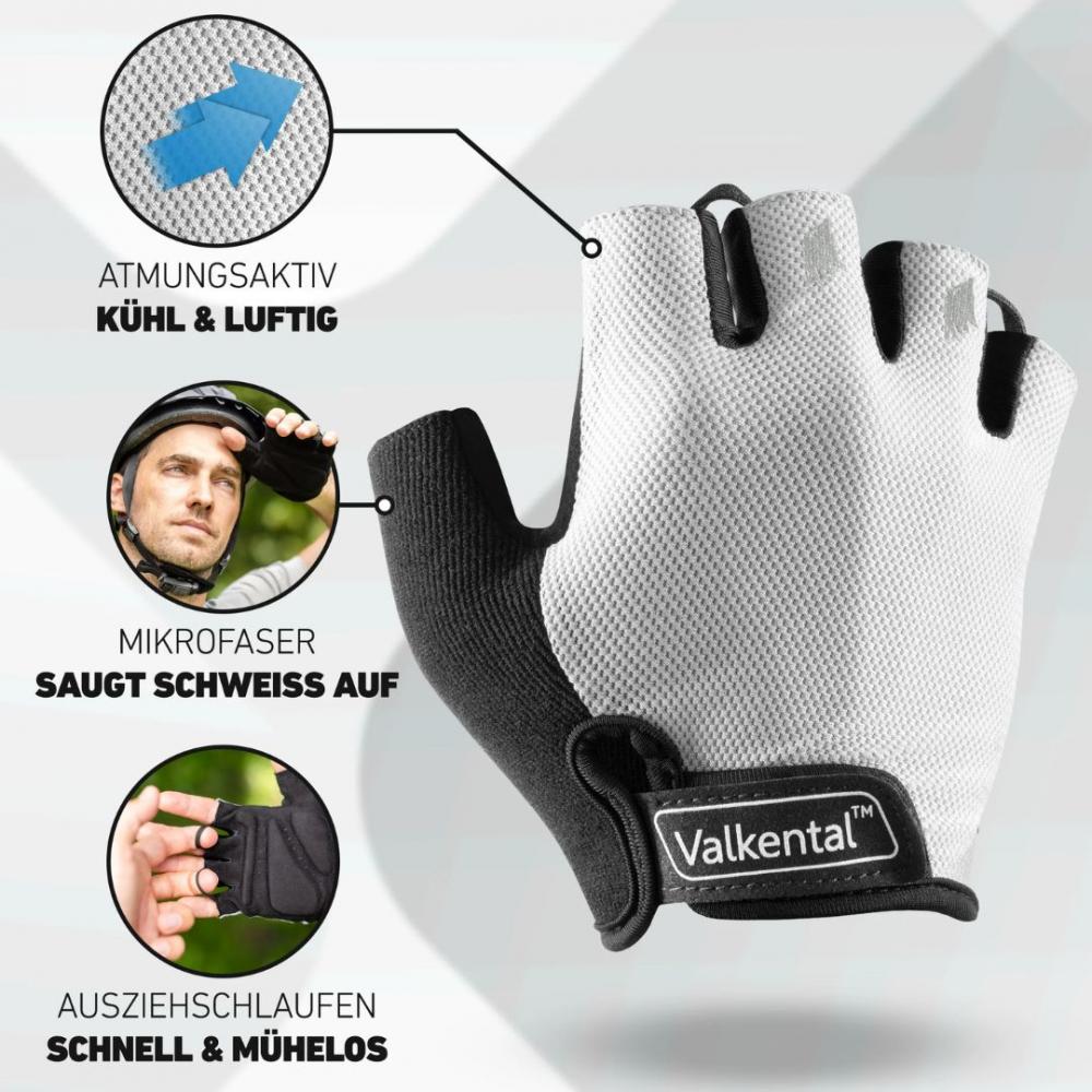 Valkental Handschuhe BikeRider Essential Gr. S grau
