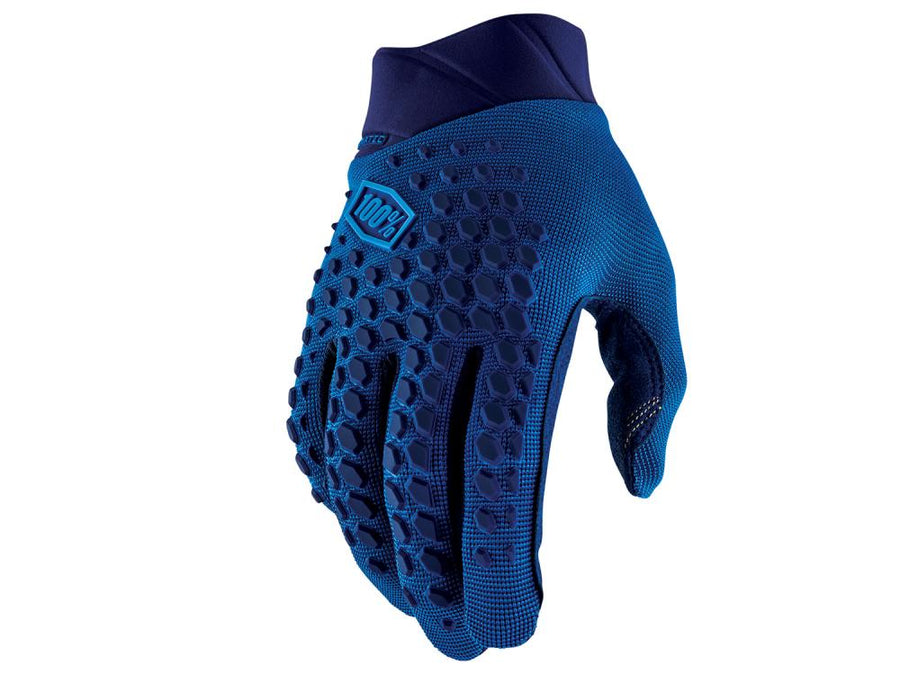 100% Geomatic Gloves S Slate Blue - vielseitiger MTB-Handschuh mit Top-Grip