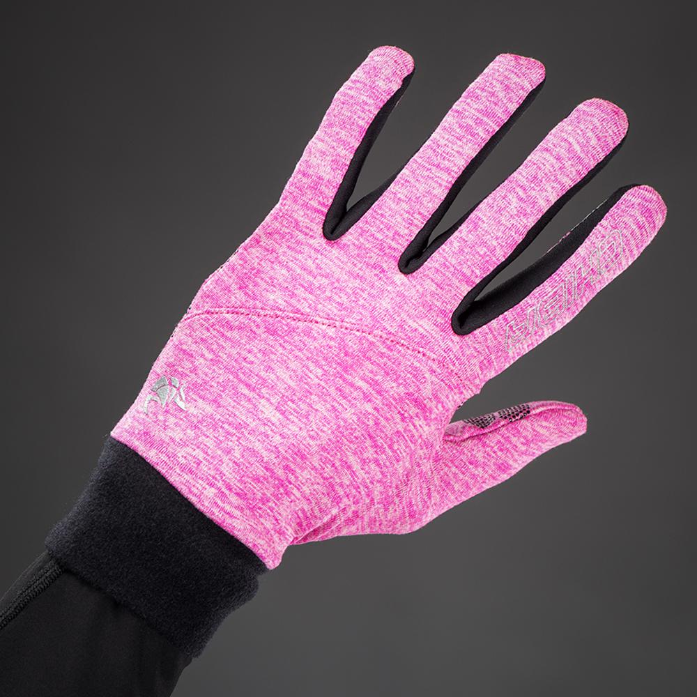 CHIBA Allround Light - Radhandschuhe Polartec-Fleece pink, Touchfinger, Gr. S