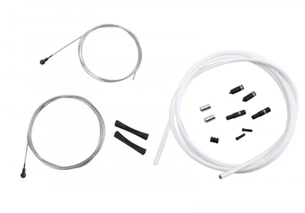 SRAM Schalt-/ Bremskabel-Kit SlickWire Pro weiß - präzise Schalt- und Bremsperformance für Rennrad & MTB